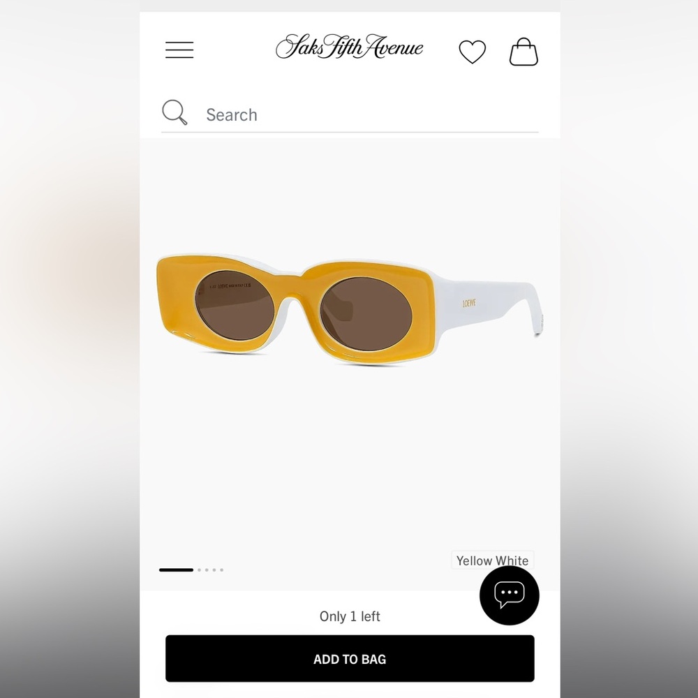 Loewe Women's Sunglasses in Yellow and White
